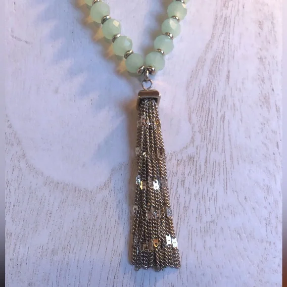 BANANA REPUBLIC Bead and Tassel Necklace - Picture 4 of 6
